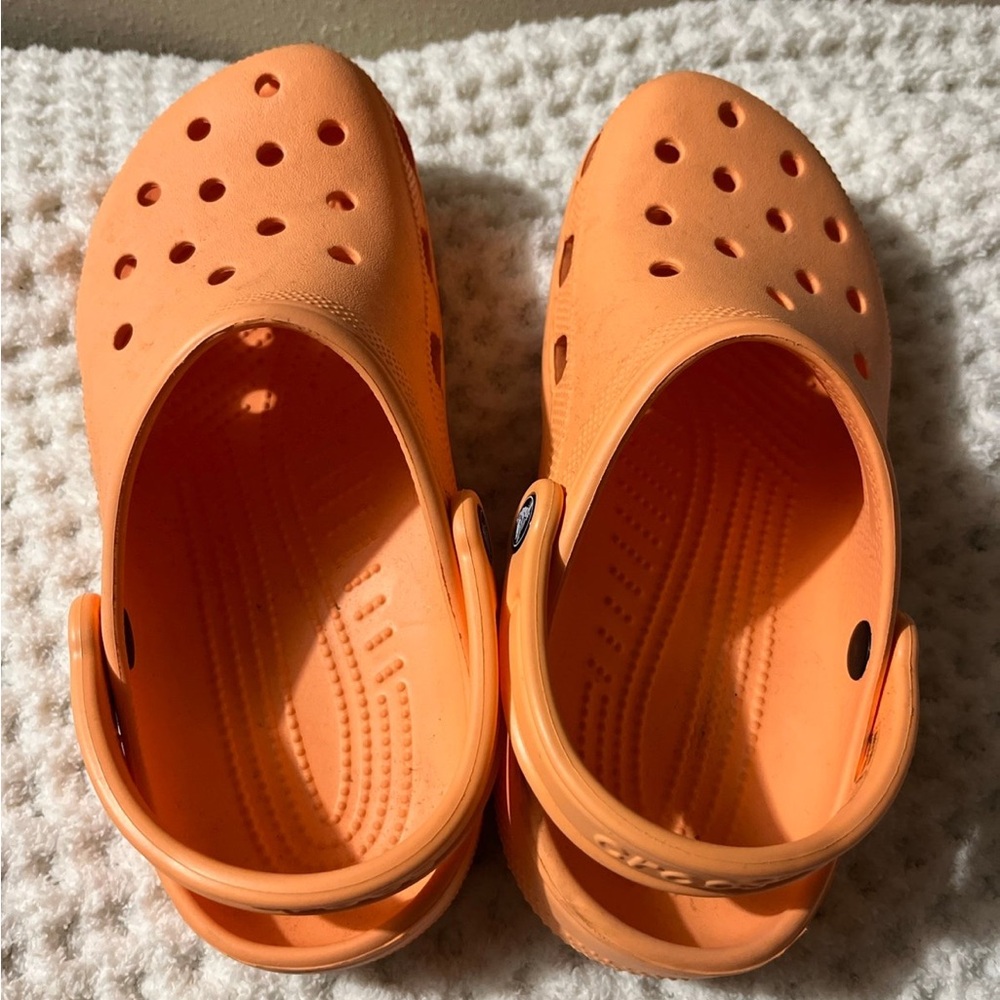 Orange Crocs